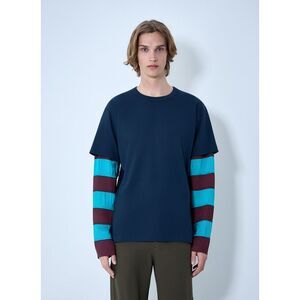 Dries Van Noten Men Contras Sleeves T-Shirt